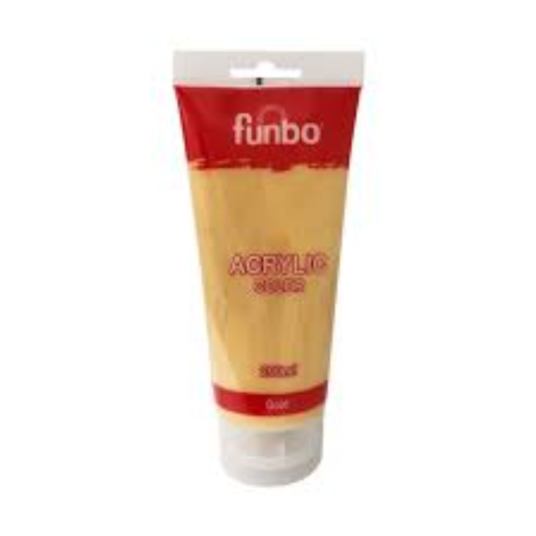 Funbo Acrylic TUBE 200ml 144 GOLD FO-AC-200-144